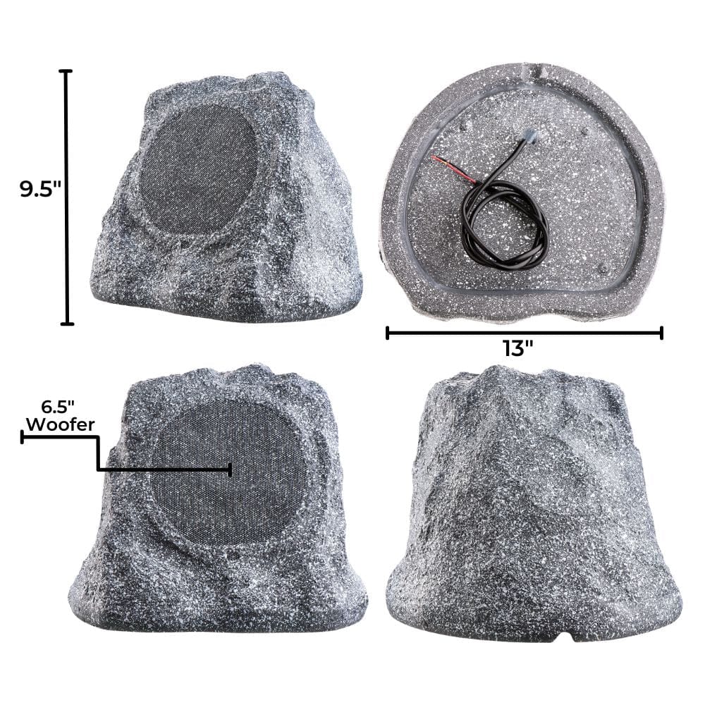 OSD Audio RS670 Outdoor Rock Speakers - Granite (Pair) Outdoor Speakers OSD Audio 