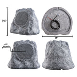 OSD Audio RS670 Outdoor Rock Speakers - Granite (Pair) Outdoor Speakers OSD Audio 