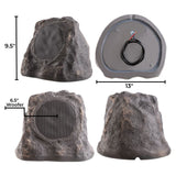 OSD Audio RS670 Outdoor Rock Speakers - Slate (Pair) Outdoor Speakers OSD Audio 