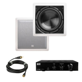 OSD Audio SMP200 + IWS10 10" In Wall Subwoofer Package - 200W Subwoofers OSD Audio 