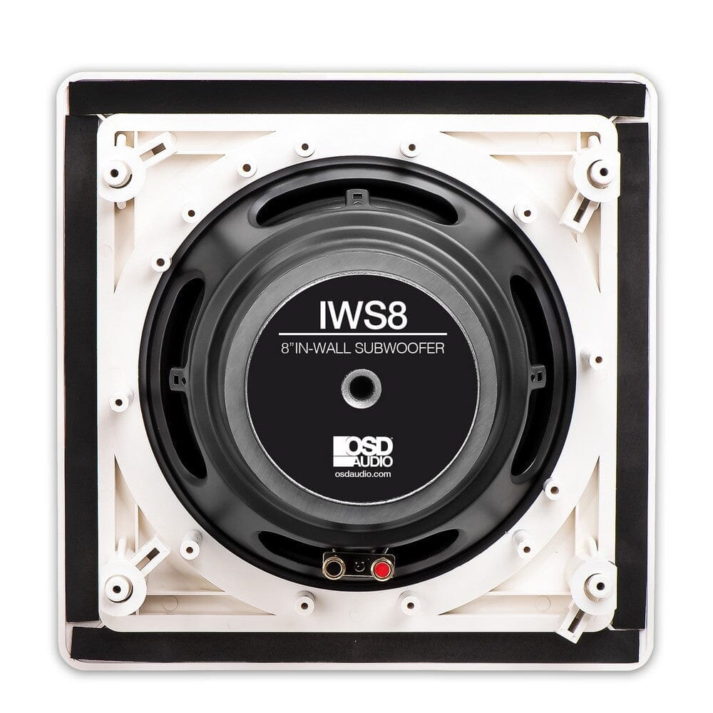 OSD Audio SMP200 + IWS8 8" In Wall Subwoofer Package - 200W Subwoofers OSD Audio 