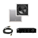 OSD Audio SMP200 + IWS8 8" In Wall Subwoofer Package - 200W Subwoofers OSD Audio 