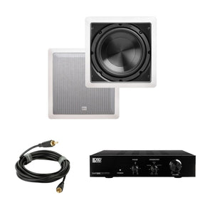 OSD Audio SMP200 + IWS8 8" In Wall Subwoofer Package - 200W Subwoofers OSD Audio 