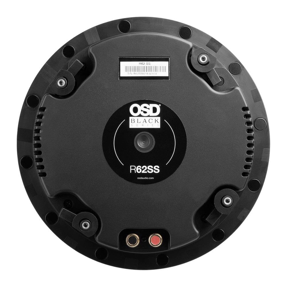 OSD Black 6.5" Super Shallow Mount Weather-Resistant Ceiling Speakers (Pair) In Ceiling Speakers OSD Audio 