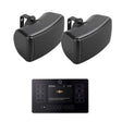 Q Acoustics E120 4.5" Outdoor Speaker System with Bluetooth & DAB Radio (Pair) Outdoor Speaker Systems Q Acoustics Black Black 
