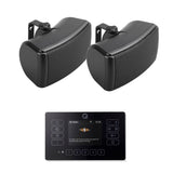 Q Acoustics E120 4.5" Outdoor Speaker System with Bluetooth & DAB Radio (Pair) Outdoor Speaker Systems Q Acoustics Black Black 
