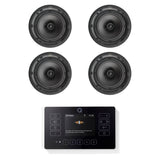 Q Acoustics E120 6.5" Ceiling Speaker HiFi System with Bluetooth/DAB+/FM In Ceiling Speaker Systems Q Acoustics Black Two Pairs High Definition