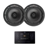 Q Acoustics E120 8" Bluetooth Ceiling Speaker System with FM/DAB Radio (Pair) In Ceiling Speaker Systems Q Acoustics Black 