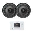 Q Acoustics E120 8" Bluetooth Ceiling Speaker System with FM/DAB Radio (Pair) In Ceiling Speaker Systems Q Acoustics White 