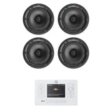 Q Acoustics E120 8" Bluetooth Ceiling Speaker System with FM/DAB Radio (Two Pairs) In Ceiling Speaker Systems Q Acoustics White 