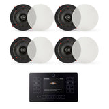 Q Acoustics E120 + QI65CE 6.5" Ceiling Speaker System with Bluetooth/FM/DAB In Ceiling Speaker Systems Q Acoustics Black Two Pairs 