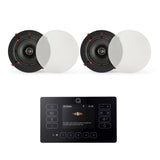 Q Acoustics E120 + QI65CWE 6.5" Bathroom Ceiling Speaker System with Bluetooth/FM/DAB In Ceiling Speaker Systems Q Acoustics Black One Pair 