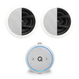 Q Acoustics E300A Bluetooth/WiFi/Alexa Amplifier with 6.5" Bathroom Ceiling Speaker Amplifiers Q Acoustics One Pair 