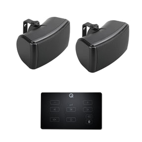 Q Acoustics E60 4.5" Bluetooth Outdoor Speaker System Outdoor Speaker Systems Q Acoustics Black One Pair Black
