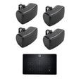 Q Acoustics E60 4.5" Bluetooth Outdoor Speaker System Outdoor Speaker Systems Q Acoustics Black Two Pairs Black