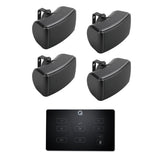 Q Acoustics E60 4.5" Bluetooth Outdoor Speaker System Outdoor Speaker Systems Q Acoustics Black Two Pairs Black