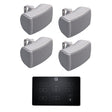 Q Acoustics E60 4.5" Bluetooth Outdoor Speaker System Outdoor Speaker Systems Q Acoustics Black Two Pairs White