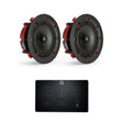 Q Acoustics E60 6.5" Bathroom Bluetooth Ceiling Speaker System In Ceiling Speaker Systems Q Acoustics Black One Pair 