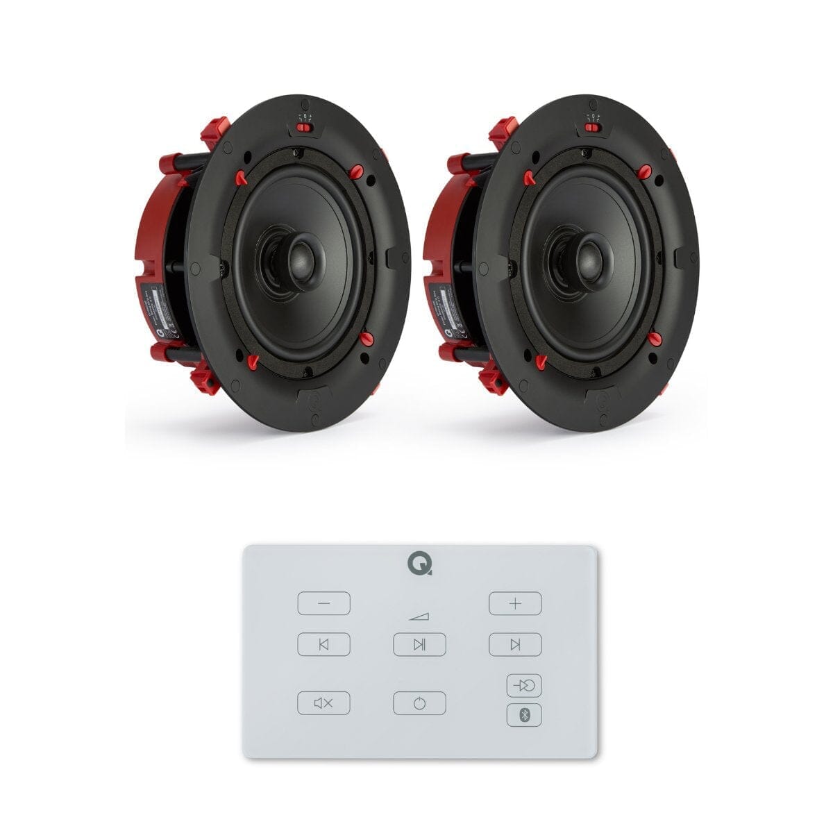 Q Acoustics E60 6.5" Bathroom Bluetooth Ceiling Speaker System In Ceiling Speaker Systems Q Acoustics White One Pair 