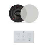 Q Acoustics E60 6.5" Bathroom Bluetooth Ceiling Speaker System In Ceiling Speaker Systems Q Acoustics White Single Stereo 