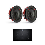 Q Acoustics E60 6.5" Bluetooth Amplifier with QI65CE EasyFit Speakers In Ceiling Speaker Systems Q Acoustics Black One Pair 