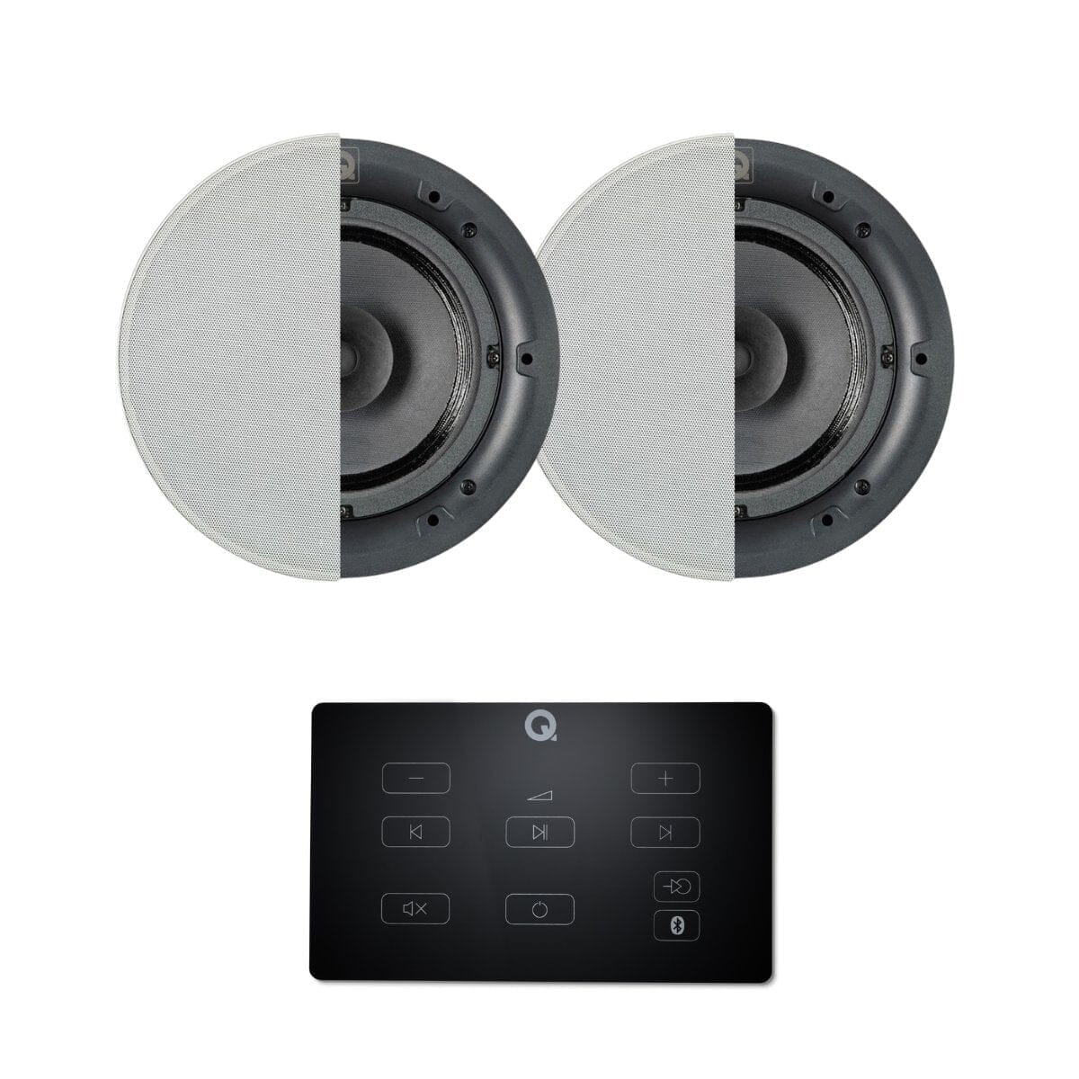 Q Acoustics E60 6.5" Bluetooth Ceiling Speaker System In Ceiling Speaker Systems Q Acoustics Black One Pair Standard
