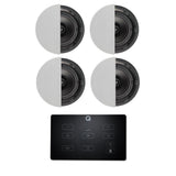 Q Acoustics E60 6.5" Bluetooth Ceiling Speaker System In Ceiling Speaker Systems Q Acoustics Black Two Pairs High Definition