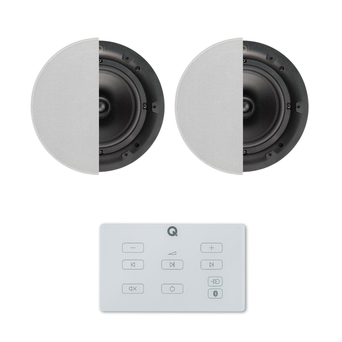 Q Acoustics E60 6.5" Bluetooth Ceiling Speaker System In Ceiling Speaker Systems Q Acoustics White One Pair High Definition