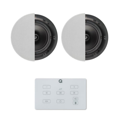 Q Acoustics E60 6.5" Bluetooth Ceiling Speaker System In Ceiling Speaker Systems Q Acoustics White One Pair High Definition