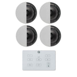 Q Acoustics E60 6.5" Bluetooth Ceiling Speaker System In Ceiling Speaker Systems Q Acoustics White Two Pairs High Definition