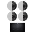 Q Acoustics E60 8" Bluetooth Ceiling Speaker System In Ceiling Speaker Systems Q Acoustics Black Two Pairs 
