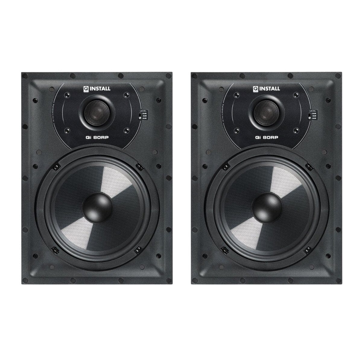 Q Acoustics QI80RP 8" In Wall Speakers In Wall Speakers Q Acoustics One Pair 