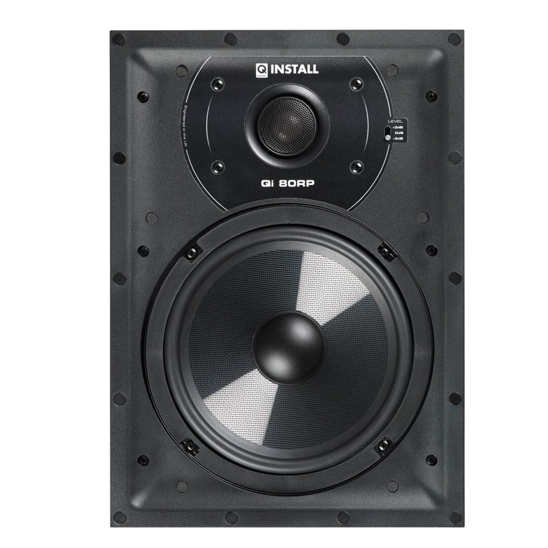 Q Acoustics QI80RP 8" In Wall Speakers In Wall Speakers Q Acoustics Single 