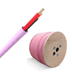 QED QX16/2 - 2 Core Speaker Cable - LSZH - Pink (300m) Cables QED 