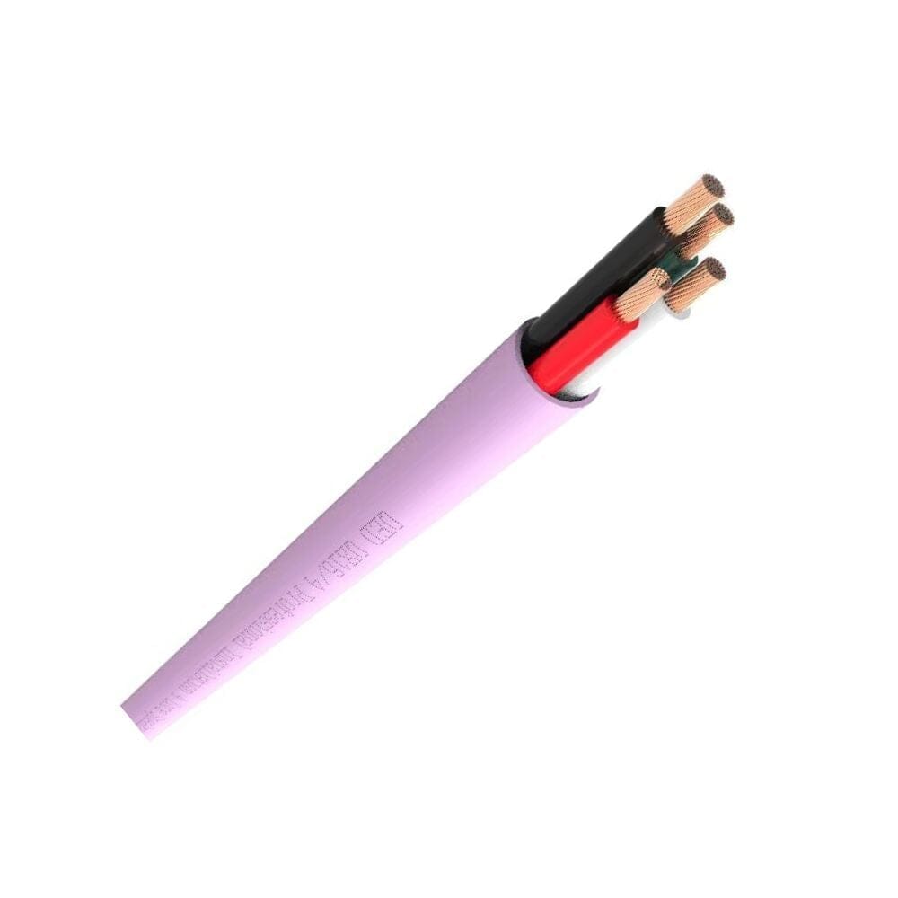 QED QX16/4 - 4 Core Speaker Cable - LSZH - Pink - Custom Length Cables QED 5M 
