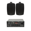 QTX KAD-2BT 4" Outdoor Speaker System with Bluetooth & FM Radio Outdoor Speaker Systems QTX Black 