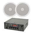QTX KAD-2BT FM Radio & Bluetooth Speaker System inc. 2 x 6.5" In Ceiling Speakers In Ceiling Speaker Systems QTX / Adastra One Pair 