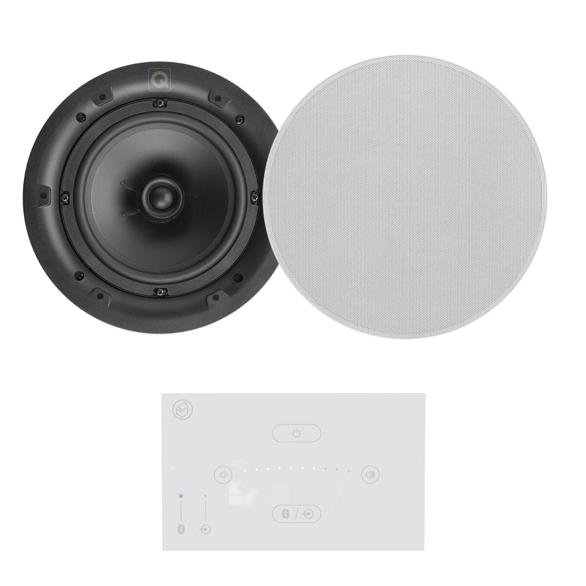 Systemline E50 6.5" Bluetooth Ceiling Speaker System - Gloss White In Ceiling Speaker Systems Systemline One Pair High Definition 