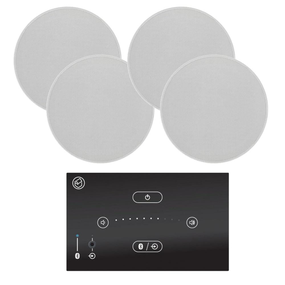 Systemline E50 6.5" Bluetooth Ceiling Speaker System In Ceiling Speaker Systems Systemline Two Pairs Standard 