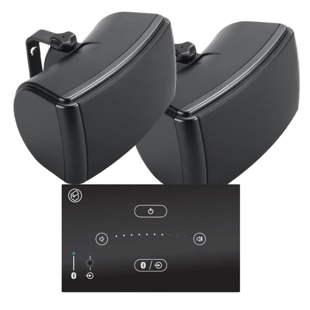 Systemline E50 Bluetooth Amplifier inc. QI65EW 6.5" Outdoor Speakers In Ceiling Speaker Systems Systemline / Q Acoustics Black Black 