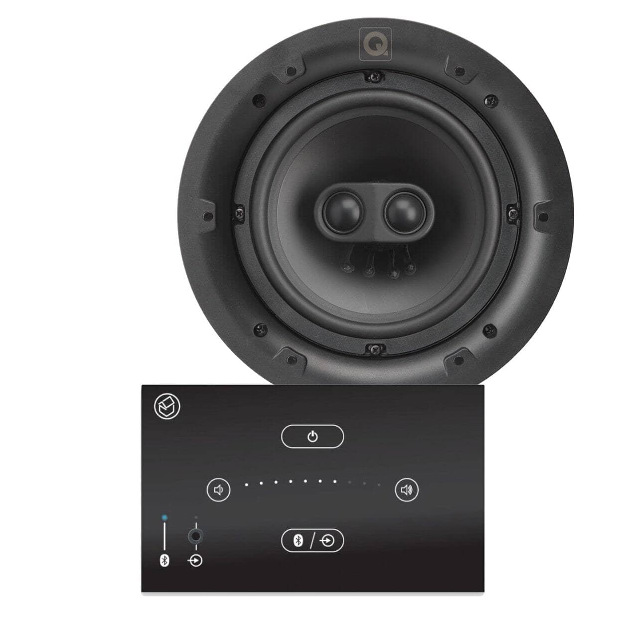 Systemline E50 Bluetooth Music System inc. 6.5" Single Stereo Ceiling Speaker (QI65CST) In Ceiling Speaker Systems Systemline / Q Acoustics 