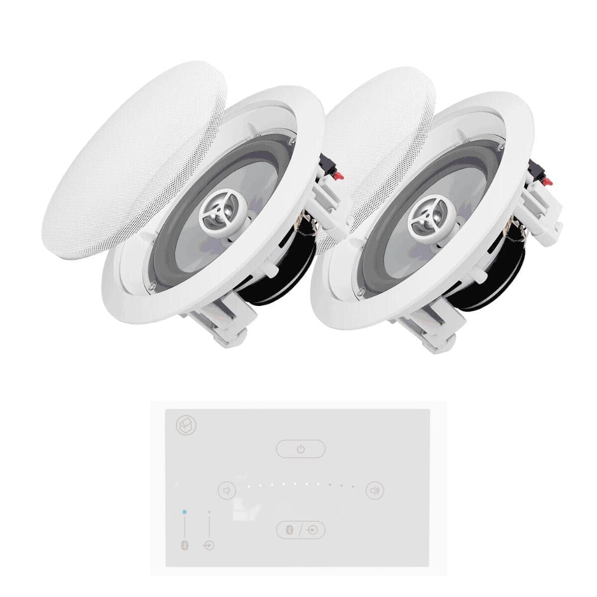 Systemline E50 + OSD Audio ICE600 6.5" Bathroom Ceiling Speakers In Ceiling Speaker Systems Systemline / OSD Audio One Pair 