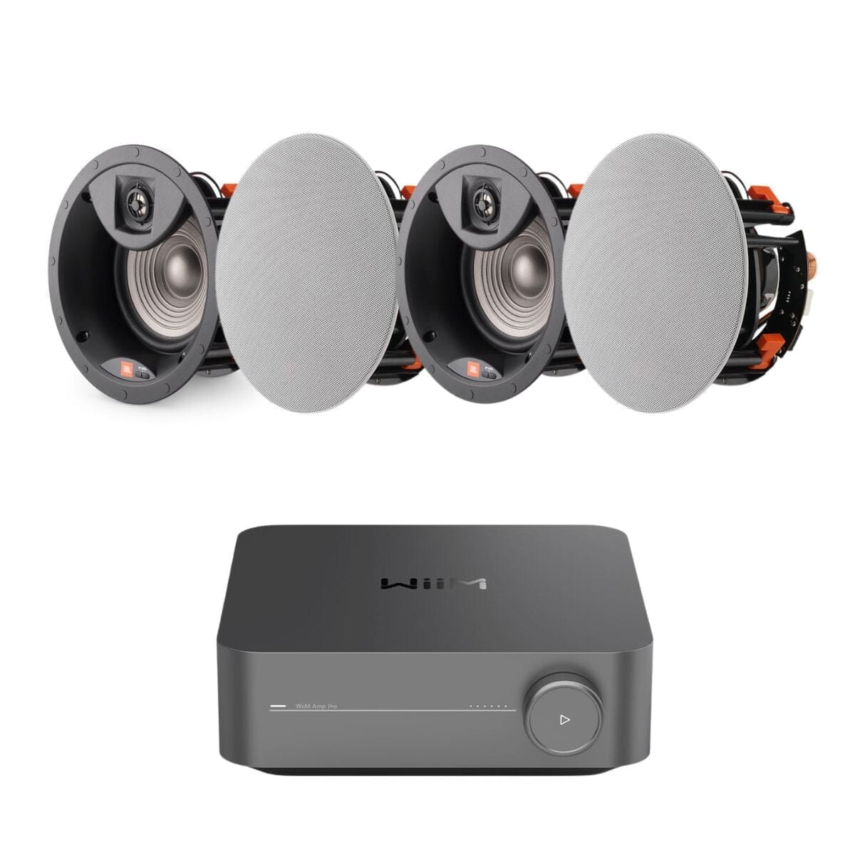 WiiM AMP Pro + JBL Studio 2 6IC 6.5" Ceiling Speakers In Ceiling Speaker Systems WiiM / JBL Two Pairs 