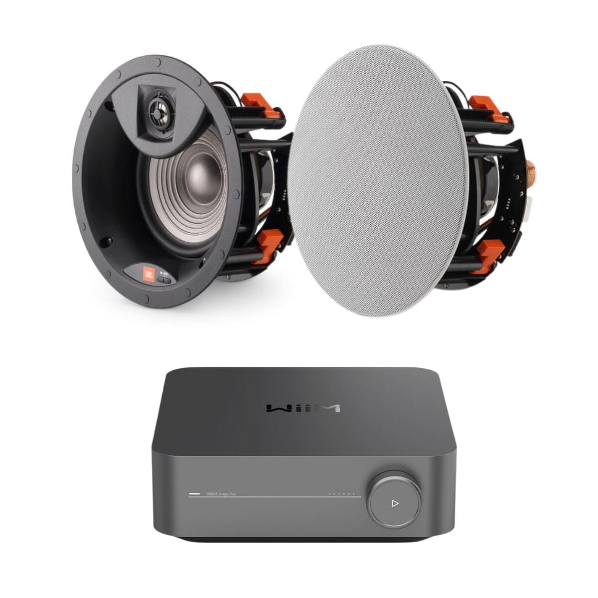 WiiM AMP Pro + JBL Studio 2 8IC 8" Ceiling Speakers In Ceiling Speaker Systems WiiM / JBL One Pair 