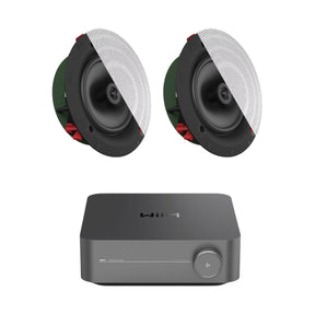 WiiM AMP Pro + Klipsch DS-160CDT 6.5" Ceiling Speakers In Ceiling Speaker Systems WiiM / Klipsch One Pair 