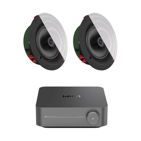WiiM AMP Pro + Klipsch DS-160CDT 6.5" Ceiling Speakers In Ceiling Speaker Systems WiiM / Klipsch One Pair 