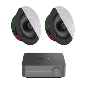 WiiM AMP Pro + Klipsch DS-180CDT 8" Ceiling Speakers In Ceiling Speaker Systems WiiM / Klipsch One Pair 