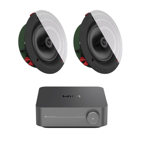 WiiM AMP Pro + Klipsch DS-180CDT 8" Ceiling Speakers In Ceiling Speaker Systems WiiM / Klipsch One Pair 