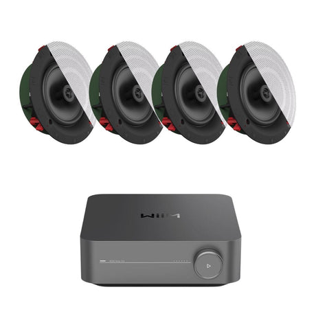WiiM AMP Pro + Klipsch DS-180CDT 8" Ceiling Speakers In Ceiling Speaker Systems WiiM / Klipsch Two Pairs 