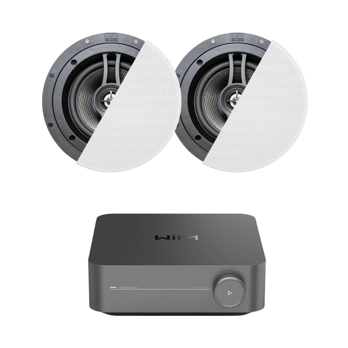 WiiM AMP Pro + OSD Audio R63 6.5" Ceiling Speakers In Ceiling Speaker Systems WiiM / OSD Audio One Pair 